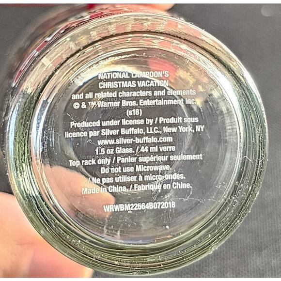 Christmas Vacation Shot Glass Set 4pc Clark Griswold 1.5oz Holiday Drink Bar - Picture 7 of 16